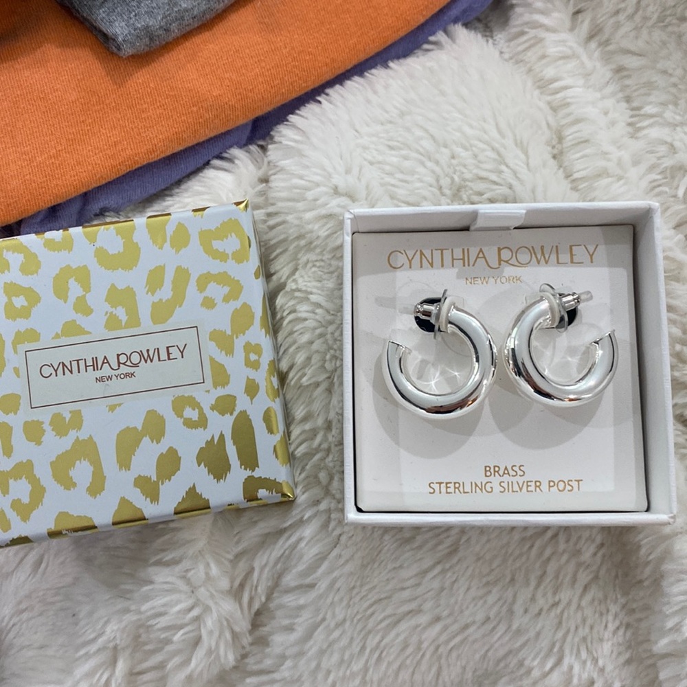 Never work silver hoops